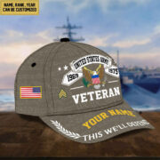 Personalized US Army Hat - Custom Name, Rank, Gift For US Army Veteran - Cap VPVC002101 - Image 2