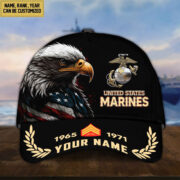 Premium Personalized USMC Veteran Cap, Hat For Marine Veteran VPVC002203