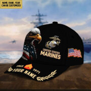 Premium Personalized USMC Veteran Cap, Hat For Marine Veteran VPVC002203 - Image 3