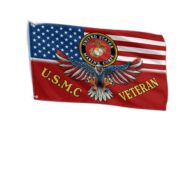 Unique U.S.M.C Veteran Grommet Flag, Gift For Marine Veteran VPVC104603 - Image 2