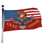 Unique U.S.M.C Veteran Grommet Flag, Gift For Marine Veteran VPVC104603 - Image 3