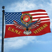 Unique U.S.M.C Veteran Grommet Flag, Gift For Marine Veteran VPVC104603 - Image 3