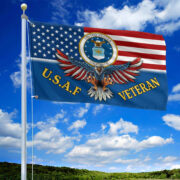 Unique U.S.A.F Veteran Grommet Flag, Gift For Air Force Veteran VPVC104604 - Image 2