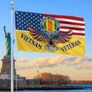 Unique Vietnam Veteran Grommet Flag, Gift For Vietnam Veteran VPVC104606