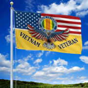 Unique Vietnam Veteran Grommet Flag, Gift For Vietnam Veteran VPVC104606 - Image 2