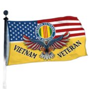 Unique Vietnam Veteran Grommet Flag, Gift For Vietnam Veteran VPVC104606 - Image 3