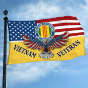 Unique Vietnam Veteran Grommet Flag, Gift For Vietnam Veteran VPVC104606 - Image 3