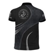 Premium Custom USMC Polo Shirt, Gift for Marine Veteran VPVC201303 - Image 2