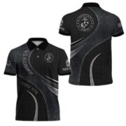 Premium Custom USMC Polo Shirt, Gift for Marine Veteran VPVC201303 - Image 3