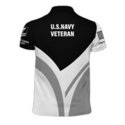 Premium Custom US Navy Polo Shirt, Gift for Navy Veteran, Veterans Day, Father's Day VPVC201402 - Image 3