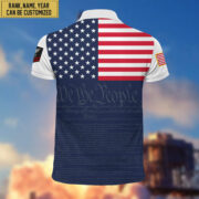 US Navy Polo Shirt, Custom Name, Rank, Gift for Navy Veteran, Veterans Day, Father's Day VPVC201502 - Image 2