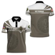 Premium US Army Polo Shirt, Gift for Army Veteran VPVC202401 - Image 3