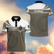 Premium US Army Polo Shirt, Gift for Army Veteran VPVC202401 - Image 3