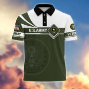 Premium US Army Polo Shirt, Gift for Army Veteran VPVC202401 - Image 4