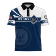 Premium US Navy Polo Shirt, Gift for Navy Veteran VPVC202402