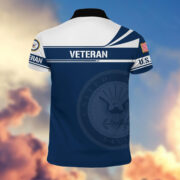 Premium US Navy Polo Shirt, Gift for Navy Veteran VPVC202402 - Image 2