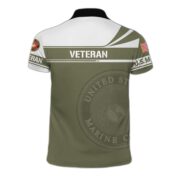 Premium USMC Polo Shirt, Gift for Marine Veteran VPVC202403 - Image 5