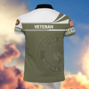 Premium USMC Polo Shirt, Gift for Marine Veteran VPVC202403 - Image 5