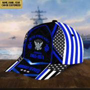 Premium US Navy Cap, Hat For Navy Veteran, Custom Name, Rank VPVC002302 - Image 3