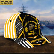 Premium USMC Cap, Hat For Marine Veteran, Custom Name, Rank VPVC002303 - Image 4