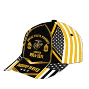 Premium USMC Cap, Hat For Marine Veteran, Custom Name, Rank VPVC002303 - Image 6