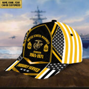 Premium USMC Cap, Hat For Marine Veteran, Custom Name, Rank VPVC002303 - Image 6