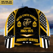 Premium USMC Cap, Hat For Marine Veteran, Custom Name, Rank VPVC002303 - Image 5