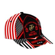 Premium USMC Cap, Hat For Marine Veteran, Custom Name, Rank VPVC002303 - Image 2