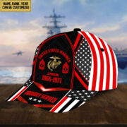 Premium USMC Cap, Hat For Marine Veteran, Custom Name, Rank VPVC002303 - Image 3