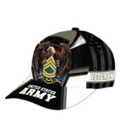 Premium Custom US Army Veteran Cap, Gift for Army Veteran VPVC002401 - Image 3