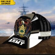 Premium Custom US Army Veteran Cap, Gift for Army Veteran VPVC002401 - Image 3
