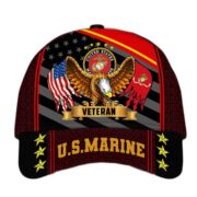 Premium USMC Cap, Gifts for Marine Veteran, Hat Gifts for Dad, for Husband VPVC002703
