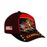 Premium USMC Cap, Gifts for Marine Veteran, Hat Gifts for Dad, for Husband VPVC002703 - Image 2