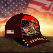Premium USMC Cap, Gifts for Marine Veteran, Hat Gifts for Dad, for Husband VPVC002703 - Image 2