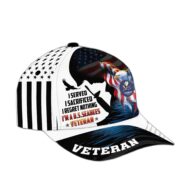 Premium I Served I Sacrificed I Regret Nothing I Am A US Veteran Cap APVC280302 - Image 11
