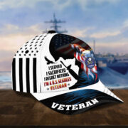 Premium I Served I Sacrificed I Regret Nothing I Am A US Veteran Cap APVC280302 - Image 11