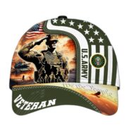Premium Honoring All Who Served US Veterans Cap, Hat Gifts For Independence Day, Veterans Day APVC210601 - Image 6