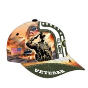 Premium Honoring All Who Served US Veterans Cap, Hat Gifts For Independence Day, Veterans Day APVC210601 - Image 5