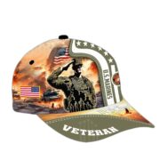Premium Honoring All Who Served US Veterans Cap, Hat Gifts For Independence Day, Veterans Day APVC210601 - Image 20