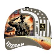 Premium Honoring All Who Served US Veterans Cap, Hat Gifts For Independence Day, Veterans Day APVC210601 - Image 3