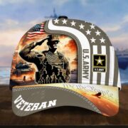 Premium Honoring All Who Served US Veterans Cap, Hat Gifts For Independence Day, Veterans Day APVC210601 - Image 3