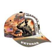 Premium Honoring All Who Served US Veterans Cap, Hat Gifts For Independence Day, Veterans Day APVC210601 - Image 2