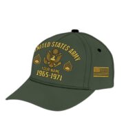 Custom Name, Rank, US Army Embroidered Cap, Hat for Army Veteran, Gifts for Father's Day, Veterans Day VPVC300301 - Image 3