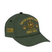 Custom Name, Rank, US Army Embroidered Cap, Hat for Army Veteran, Gifts for Father's Day, Veterans Day VPVC300301 - Image 2