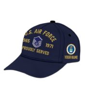 Premium Custom Name, Rank, USAF Embroidered Cap, Hat for Air Force Veteran, Gifts for Father's Day, Veterans Day VPVC300504 - Image 3