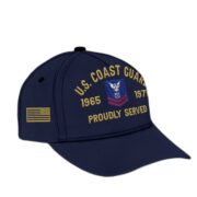 Premium Custom Name, Rank, USCG Embroidered Cap, Hat for Coast Guard Veteran, Gifts for Father's Day, Veterans Day VPVC300505 - Image 2