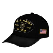 Premium US Army Veteran Embroidered Cap, Gifts for Army Veteran, Gifts for Father's Day, Veterans Day VPVC301001 - Image 3