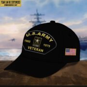 Premium US Army Veteran Embroidered Cap, Gifts for Army Veteran, Gifts for Father's Day, Veterans Day VPVC301001 - Image 3