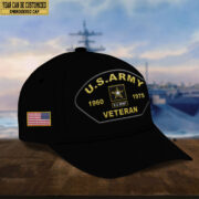 Premium US Army Veteran Embroidered Cap, Gifts for Army Veteran, Gifts for Father's Day, Veterans Day VPVC301001 - Image 2