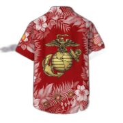 Premium USMC Hawaii Shirt With Pocket, Custom Name, Rank, Gifts For Marine Veteran VPVC400403 - Image 2